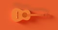 Orange Acoustic Guitar