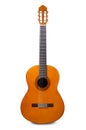 Orange acoustic guitar isolated Royalty Free Stock Photo