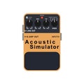 Orange Acoustic simulator guitar stomp box effect.