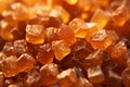 Orange, amber color of raw dried gum arabic pieces