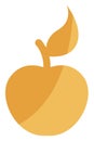 Orange apple, icon icon Royalty Free Stock Photo