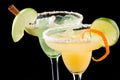 Orange and Apple margaritas - Most popular cockta Royalty Free Stock Photo