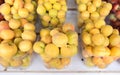 Orange apricots for sale at local city market Royalty Free Stock Photo