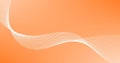 Abstract orange background with wavy lines. Vector illustration. Royalty Free Stock Photo