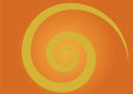 Spiral yellow orange vector background unique Royalty Free Stock Photo