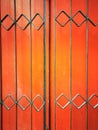 orange background to a diamond gate