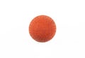 orange ball for bandy isolated on white Royalty Free Stock Photo