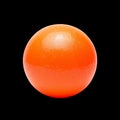 Orange Ball on White Background Showcasing Smooth Surface and Solid Shape Royalty Free Stock Photo