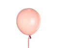 Orange balloon isolated. Festive decor Royalty Free Stock Photo