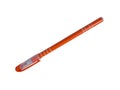 Orange ballpoint pen on whita background Royalty Free Stock Photo