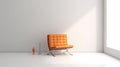 Orange Barcelona Chair