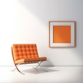 Orange Barcelona Chair