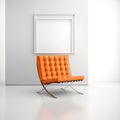 Orange Barcelona Chair