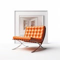 Orange Barcelona Chair