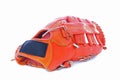 Orange Baseball Glove Isolated on White Background Royalty Free Stock Photo