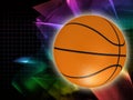 Orange basket ball Royalty Free Stock Photo