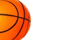 Orange basket ball close-up as a background Royalty Free Stock Photo