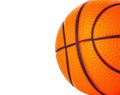 Orange basket ball close-up as a background Royalty Free Stock Photo