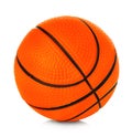 Orange basket ball close-up isolated on a white background Royalty Free Stock Photo