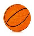 Orange basket ball close-up isolated on a white background Royalty Free Stock Photo