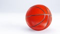 orange basketball ball isolated on white background Royalty Free Stock Photo