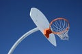 Orange basketball hoop Royalty Free Stock Photo