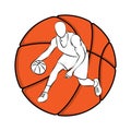 Basketball outline player