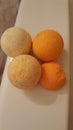 Orange bathbomb minis