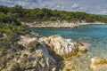 Orange Beach Kavourotripes, Chalkidiki, Sithonia, Central Macedonia Royalty Free Stock Photo