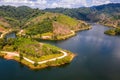 Orange Beach water tower pad in Hat Som Paen lake in Ranong, Thailand