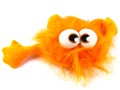 An orange beast with big eyes Royalty Free Stock Photo