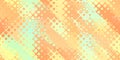 Orange beige bright color bubbles geometric surface. Rounded cells grid background. Bubbled liquid creative design. Awesome