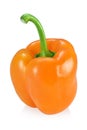 Orange bell pepper isolated on white background Royalty Free Stock Photo