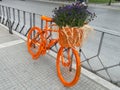 Orange bicycle