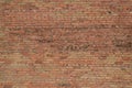 Orange brick wall background texture. Broken bricks. Royalty Free Stock Photo