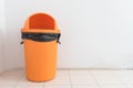 Orange bin Royalty Free Stock Photo