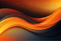 Orange and black abstract gradient dynamic background Royalty Free Stock Photo