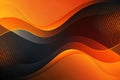 Orange and black abstract gradient dynamic background Royalty Free Stock Photo
