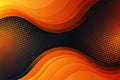 Orange and black abstract gradient dynamic background Royalty Free Stock Photo