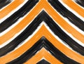 Orange and black abstract Halloween chevron texture