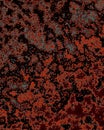 Orange and black abstract ink grunge textured rough oil background