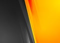 Orange and black abstract tech grunge background