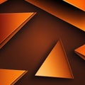 orange black background with abstract triangle pattern Royalty Free Stock Photo