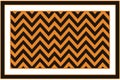 an orange and black chevron pattern