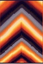an orange and black chevron pattern on a white background Royalty Free Stock Photo