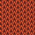 Halloween damask pattern