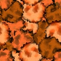 Orange black seamless watercolor texture.