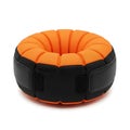 Orange and black weighted exercise ring weighted ring Royalty Free Stock Photo
