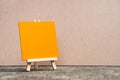 Orange blank board with copy space for your text message Royalty Free Stock Photo