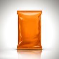Orange blank foil bag